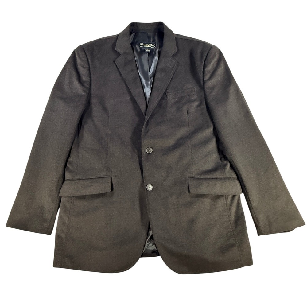 Pierre Cardin Blazer Mens L Brown Sport Coat Two Button Micro Pattern‎ Tailored